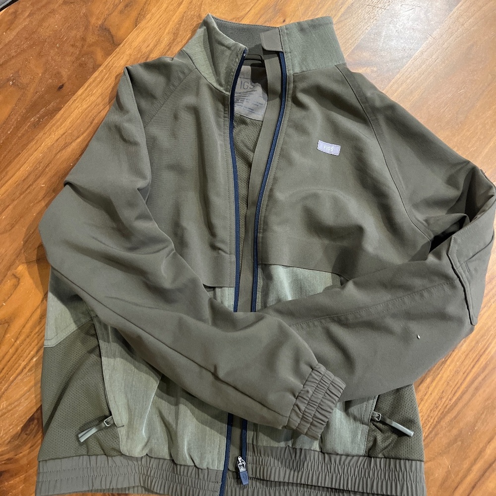 Figs Olive Bomber Jacket